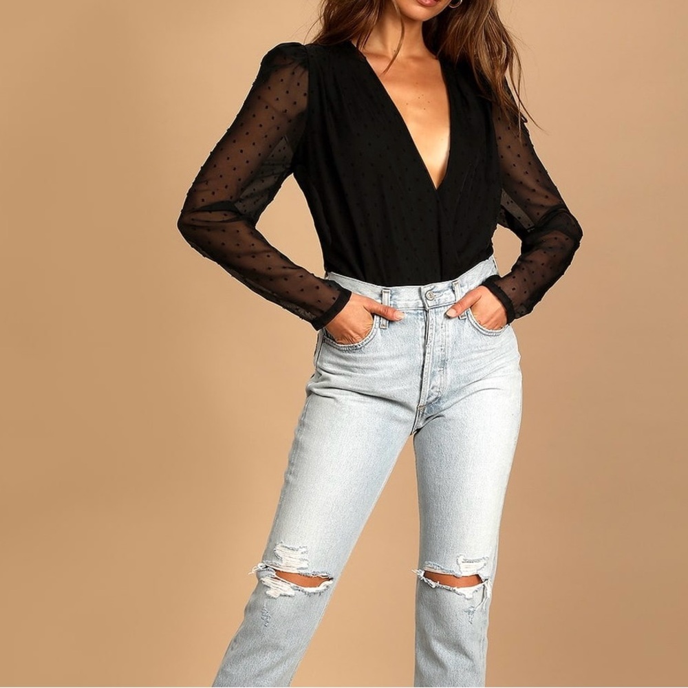 Gorgeous Lulu’s Black Bodysuit